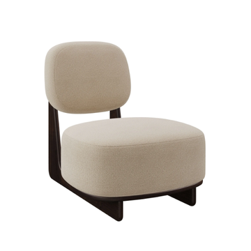 TATE - Sled base fabric easy chair by DÔME DECO - view 3